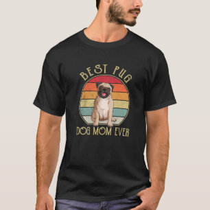 Camiseta La mejor mamacita de pug mamá de perro divertida d