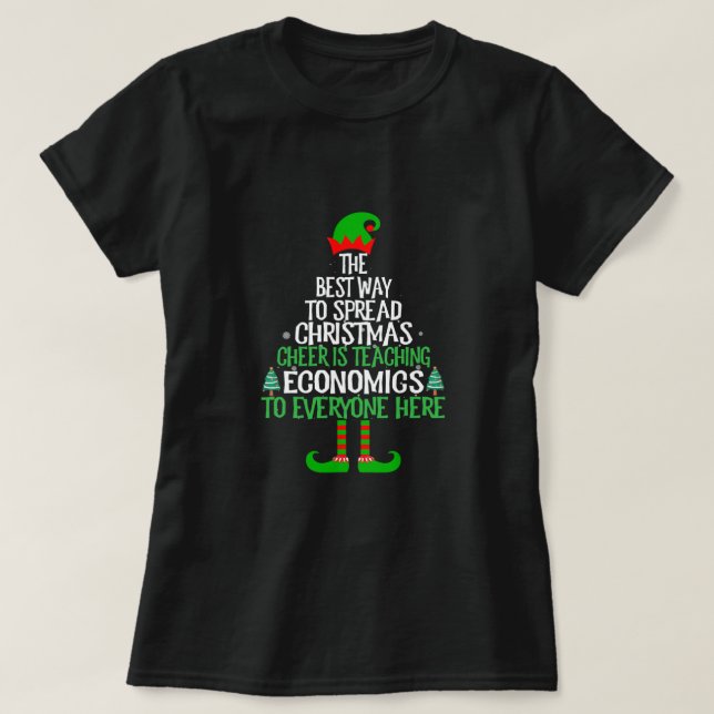 Camiseta La Mejor Manera De Difundir Alegría A Los Navidade (Diseño del anverso)