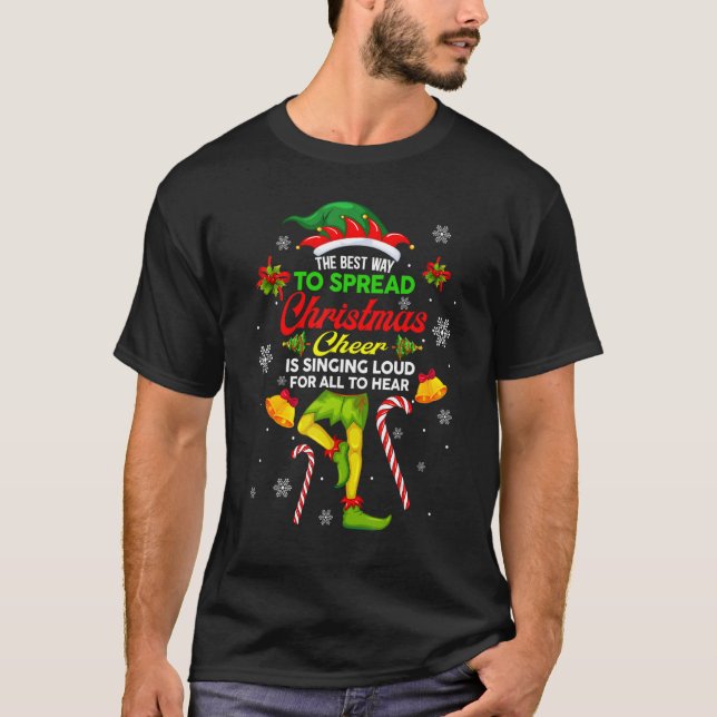 Camiseta La Mejor Manera De Difundir Alegría De Los Navidad (Anverso)