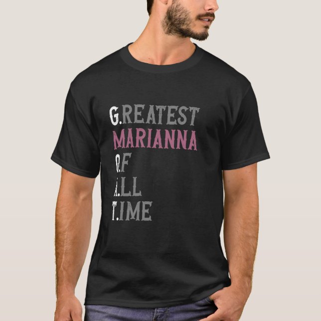 Camiseta La mejor Marianna de todos los tiempos GOAT Marian (Anverso)