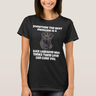 Camiseta La Mejor Medicina Es La Propietaria Del Labrador N