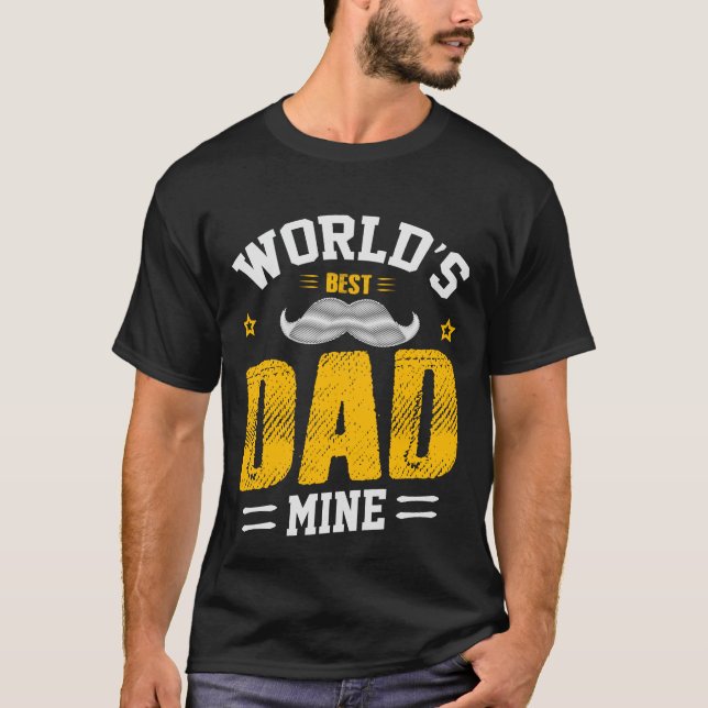 Camiseta La mejor mina de papá del mundo: los sentidos rega (Anverso)