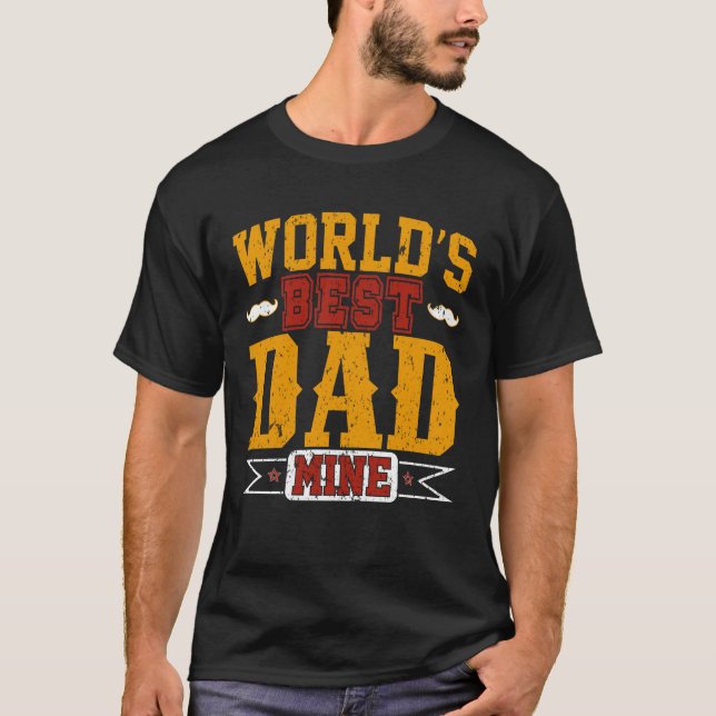 Camiseta La mejor mina de papá del mundo: los sentidos rega (Anverso)