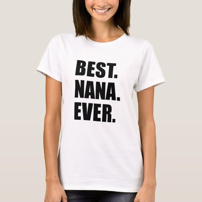 Camiseta La mejor Nana nunca (Anverso)