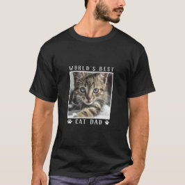 Camiseta La mejor pintura de papá gato del mundo imprime fo