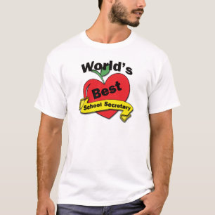 Camiseta La mejor secretaria de la escuela del mundo