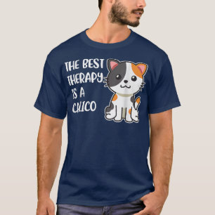 Camiseta La mejor terapia es un gato calico