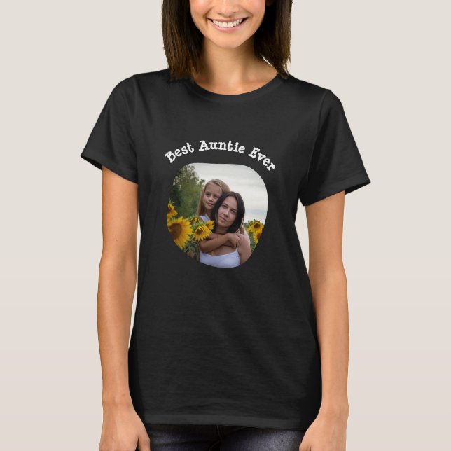 Camiseta La mejor tía de Ever BAE sube tu foto cuadrada (Anverso)