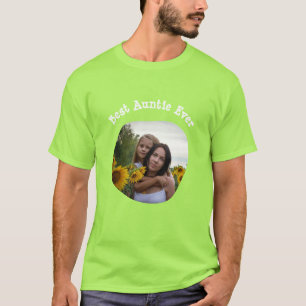 Camiseta La mejor tía de Ever BAE sube tu foto cuadrada