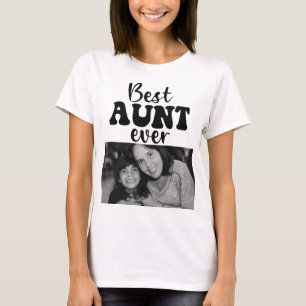 Camiseta La mejor tía de la foto personalizada