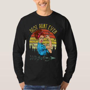 Camiseta La mejor tía de la moda retro en el día de la madr