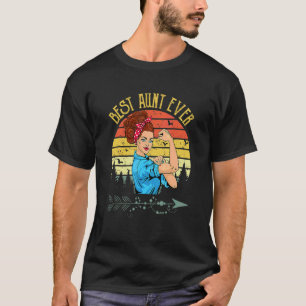 Camiseta La mejor tía de la moda retro en el día de la madr