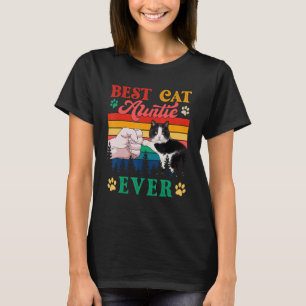 Camiseta La mejor tía del gato mejor de la historia de la m