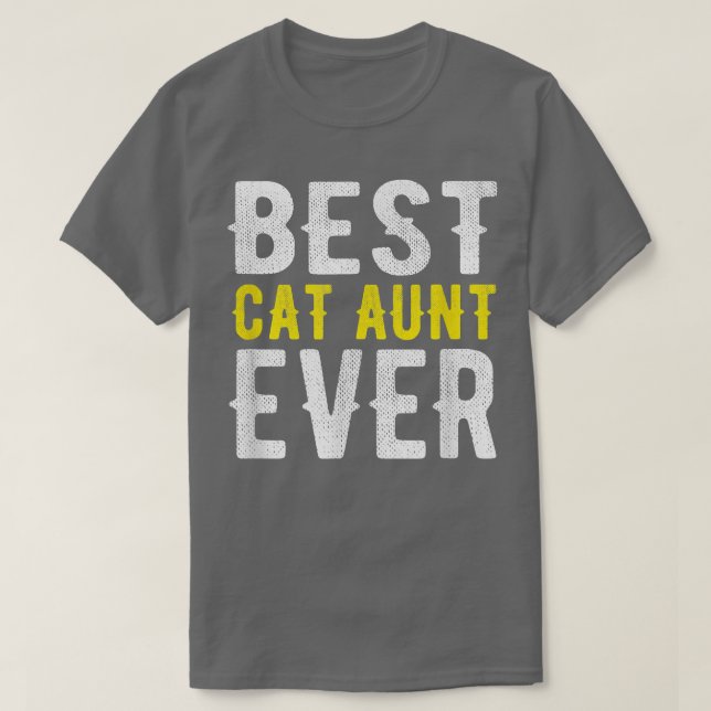 Camiseta La mejor tía del gato nunca graciosa  (Diseño del anverso)