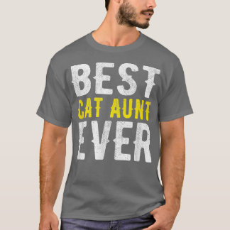 Camiseta La mejor tía del gato nunca graciosa 