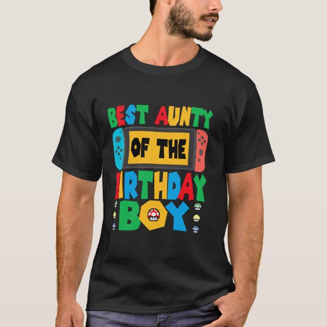 Camiseta La Mejor Tía Del Juego De Los Niños De Cumpleaños  (Anverso)