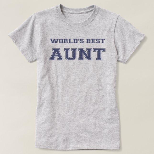 Camiseta La mejor tía del mundo (Diseño del anverso)