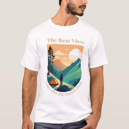 Camiseta La mejor vista viene después de la escalada más di