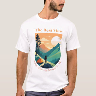 Camiseta La mejor vista viene después de la escalada más di