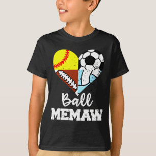 Camiseta La Memaw Divertida Futbol Pie Suave Voleibol Jugad