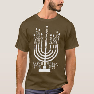 Camiseta La Menorah judía de Hanukkah 