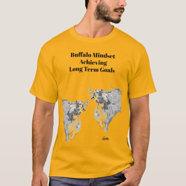 Camiseta : La mentalidad de los búfalos (Anverso)