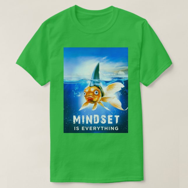 Camiseta La mentalidad es todo pescado (Diseño del anverso)