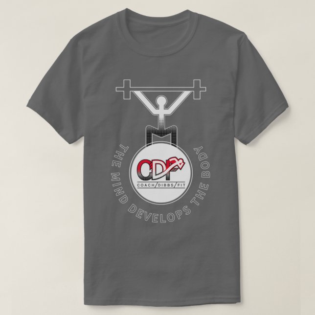 Camiseta La mente desarrolla el cuerpo (Diseño del anverso)