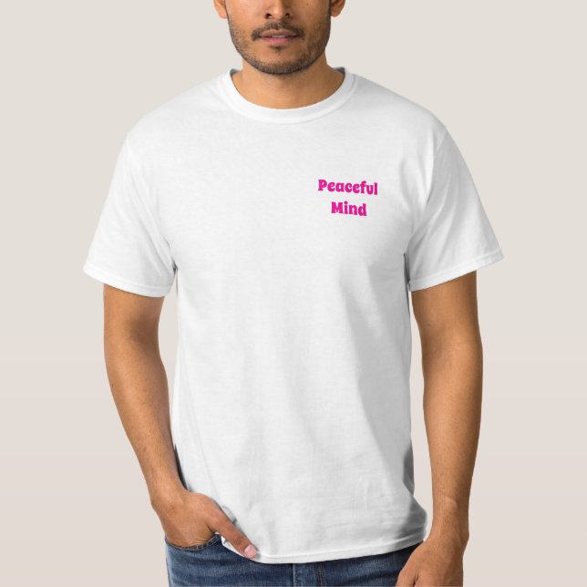 Camiseta La mente pacífica (Anverso)