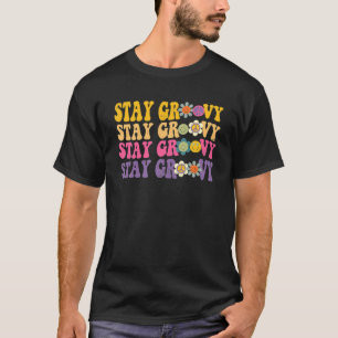 Camiseta La mente positiva retro permanece Groovy Hippie