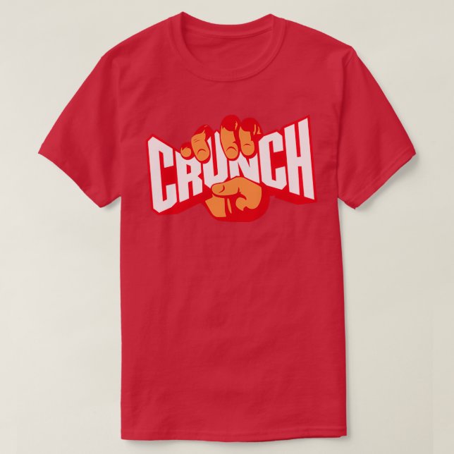 Camiseta la mercancía crujiente (Diseño del anverso)