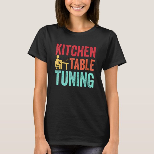Camiseta La mesa de cocina es divertida (Anverso)