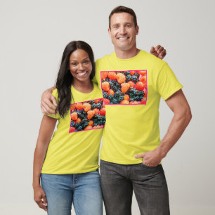 Camiseta "La mezcla de bayas", foto graciosa. ¡Hazte con un