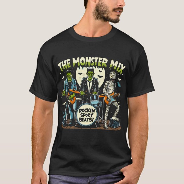 Camiseta La mezcla de monstruos Rockin Spooky Beats (Anverso)