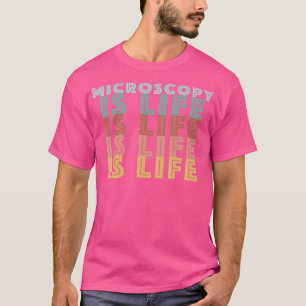 Camiseta La Microscopía Es Palabras De Color Retro A La Vid