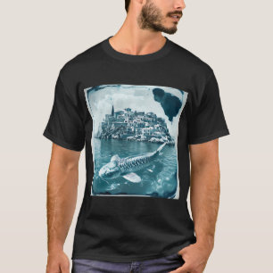 Camiseta La migración azul