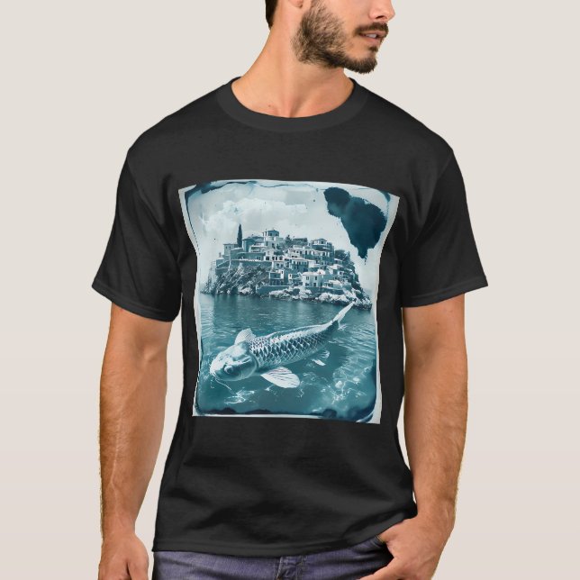 Camiseta La migración azul (Anverso)