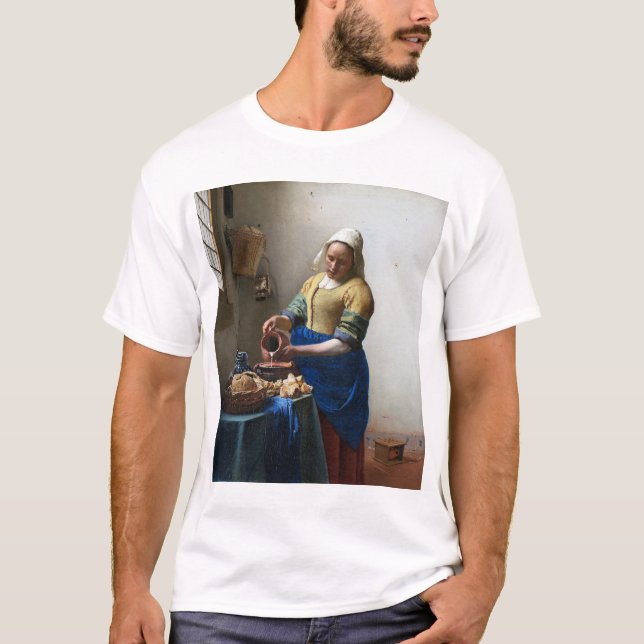 Camiseta La Milkmaid, Johannes Vermeer, 1657-1658 (Anverso)