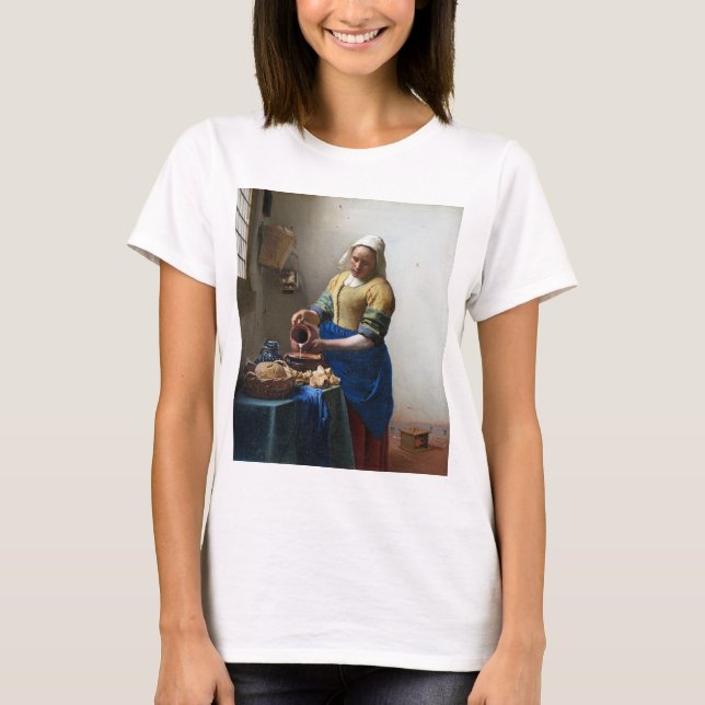 Camiseta La Milkmaid, Johannes Vermeer, 1657-1658 (Anverso)