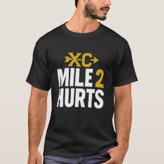 Camiseta La milla 2 duele divertido correr cross country