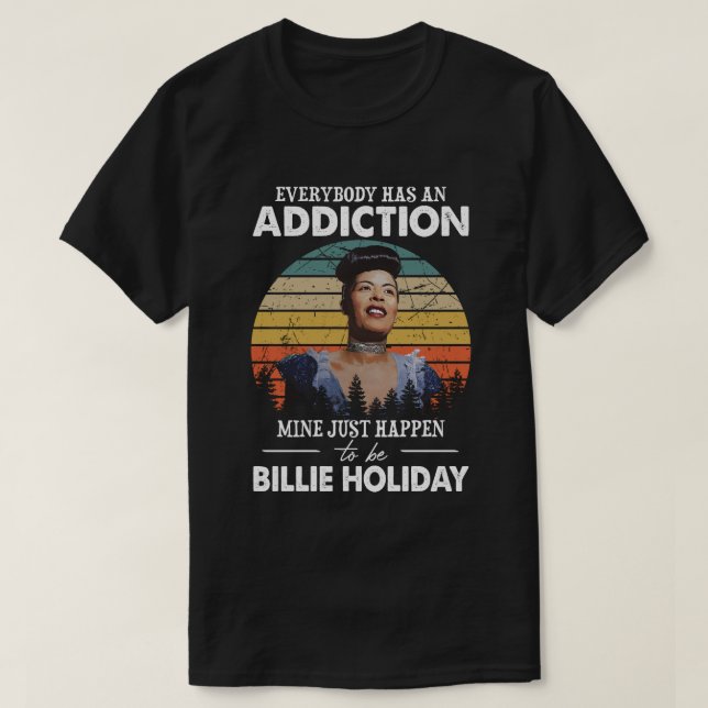 Camiseta La Mina De Regalos Retro Resulta Ser Billie Holida (Diseño del anverso)