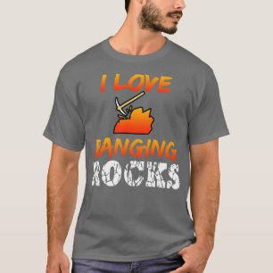 Camiseta La minería me encanta trotar piedras