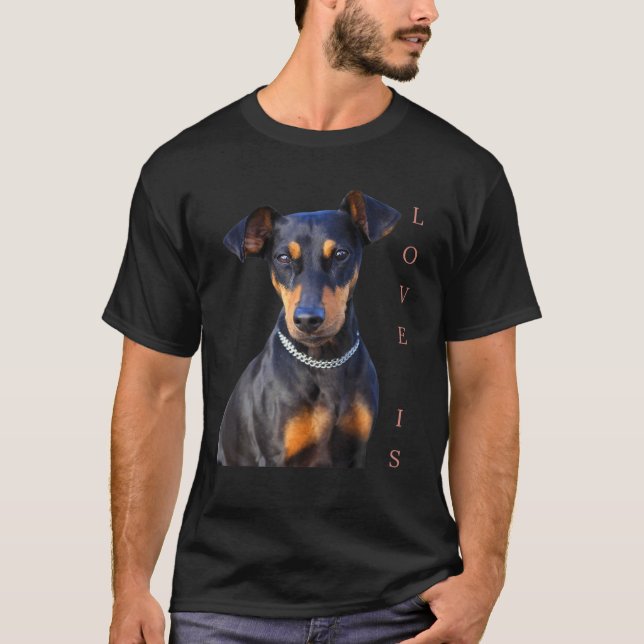 Camiseta La Ministra Pinscher Dog Mom Dad T Love Puppy Masc (Anverso)