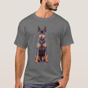 Camiseta La Ministra Pinscher Dog Mom Dad T Love Puppy Masc