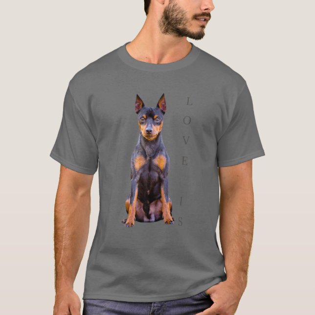 Camiseta La Ministra Pinscher Dog Mom Dad T Love Puppy Masc (Anverso)