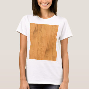 Camiseta La mirada de la textura de madera del grano del