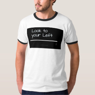 Camiseta La mirada de SlipperyJoe dejó graciosa flecha blan