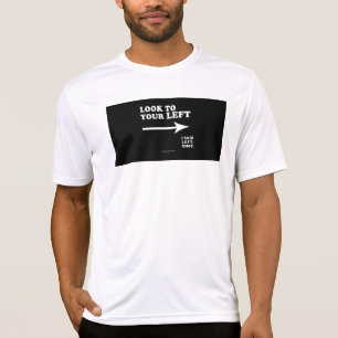 Camiseta La mirada de SlipperyJoe hacia su izquierda gruesa