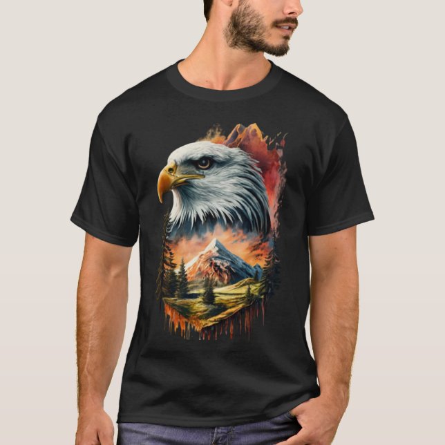 Camiseta La mirada del águila: Dibujando un refugio pintore (Anverso)