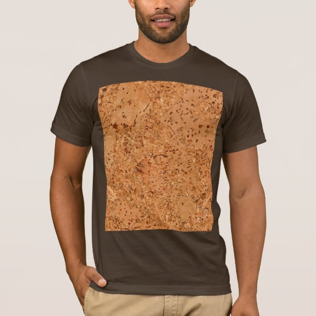 Camiseta La mirada del grano de madera del Burl del corcho (Anverso)